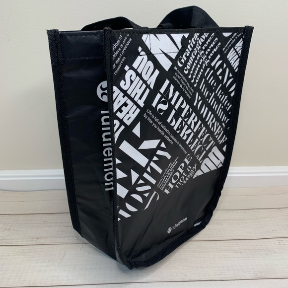 lululemon athletica Handbags - 🐝 Black and white small Lululemon tote bag